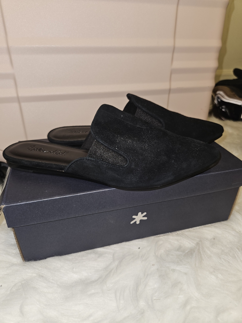 Splendid Black Suede Slip-On Mule